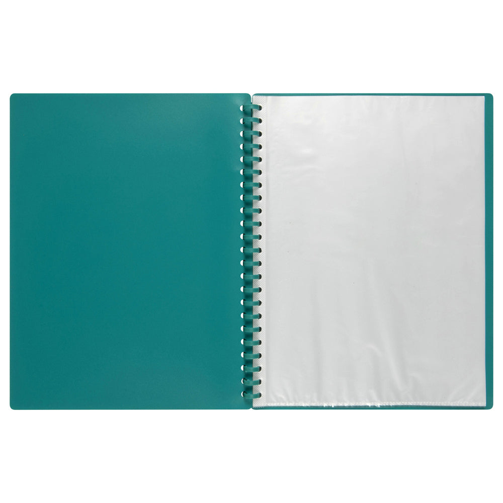 6PK Marbig 20-Pocket A4 Refillable Document Display Book - Green