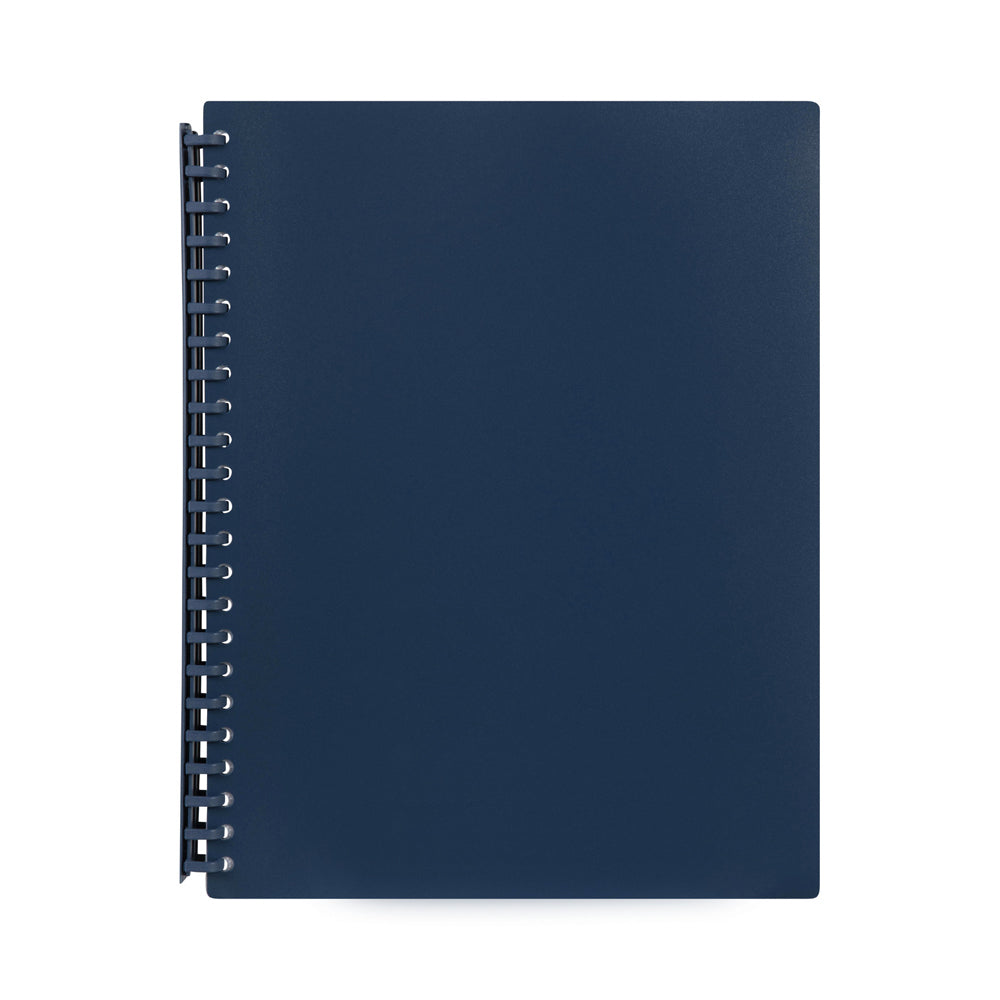 6PK Marbig 20-Pocket A4 Refillable Document Display Book - Dark Blue