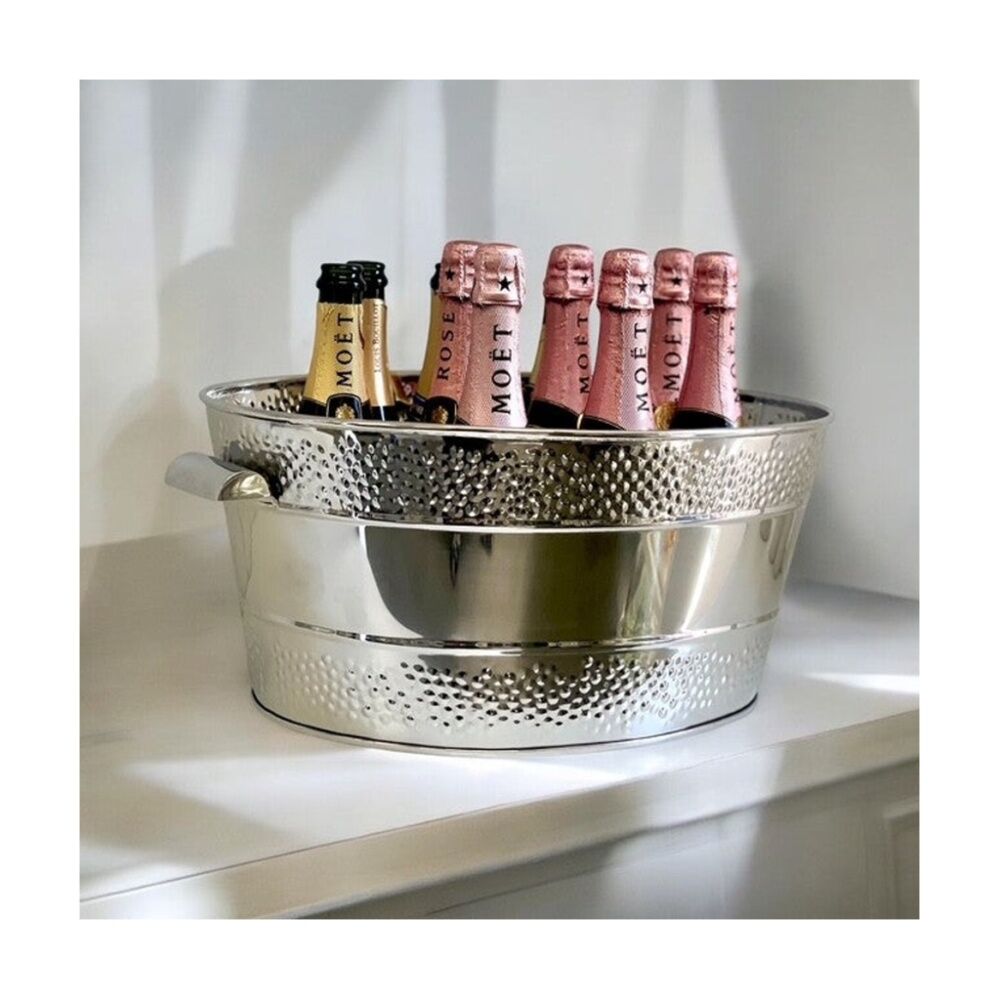 SS Collective Dotted Double Border Drinks/Ice Bucket W/ Handles 46x26x21cm