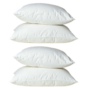 2x 2pc Royal Comfort Goose Cotton Bedding Pillow 1000GSM 50x75cm - White