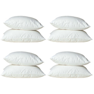 4x 2pc Royal Comfort Goose Cotton Bedding Pillow 1000GSM 50x75cm - White