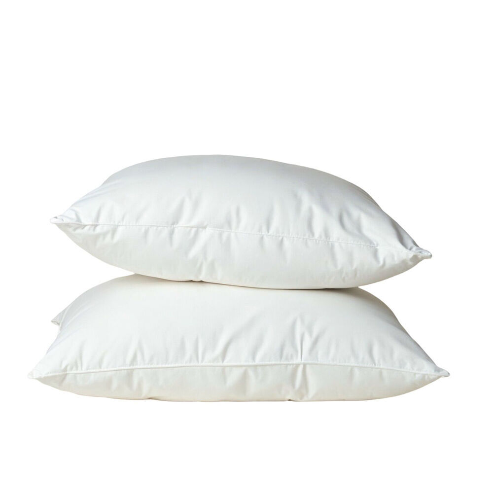 4x 2pc Royal Comfort Goose Cotton Bedding Pillow 1000GSM 50x75cm - White