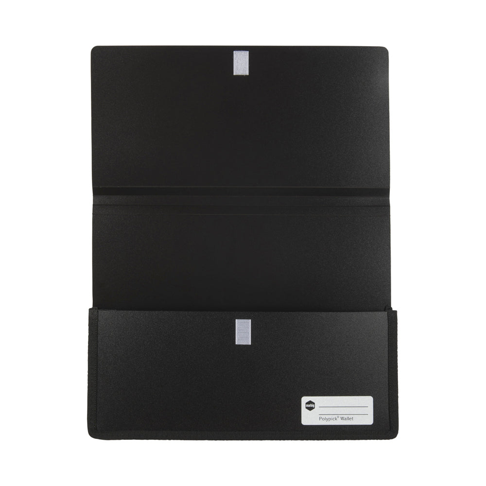 3PK Marbig Wallet A4 Heavy Duty Polypick Document Sleeve Black