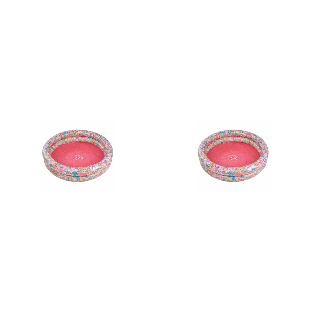 2PK Swim Essentials Kids Inflatable Pool 60cm Round Pink Blossom 0y+