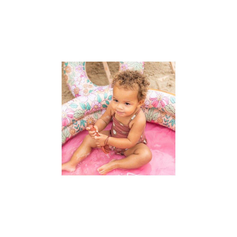 2PK Swim Essentials Kids Inflatable Pool 60cm Round Pink Blossom 0y+