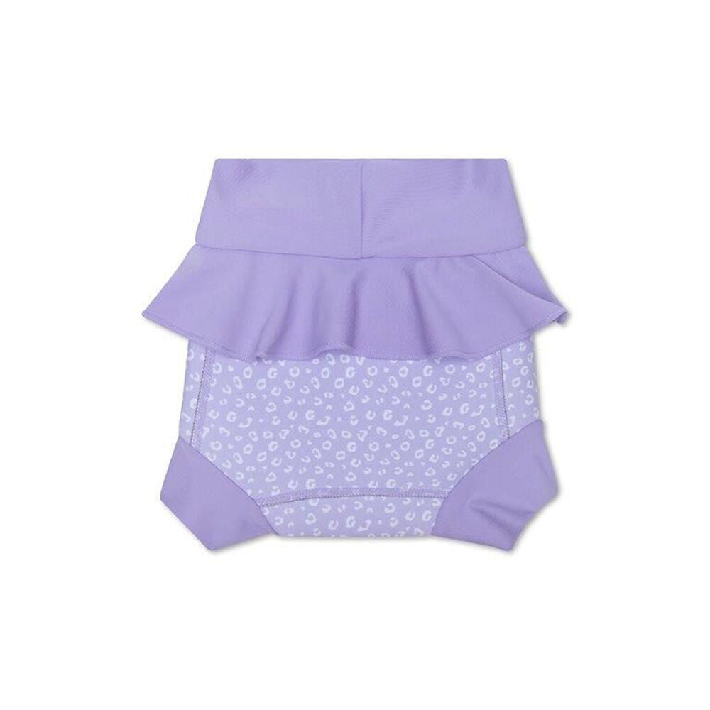 Swim Essentials Washable Neoprene Swimming Nappy Pants Lilac Leopard Size