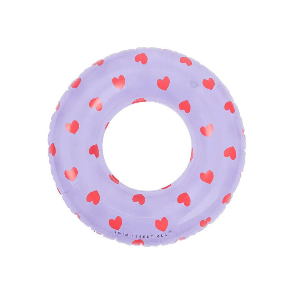 4PK Swim Essentials Kids Inflatable Swimming Ring Pool Floater 55cm Sweet Hearts