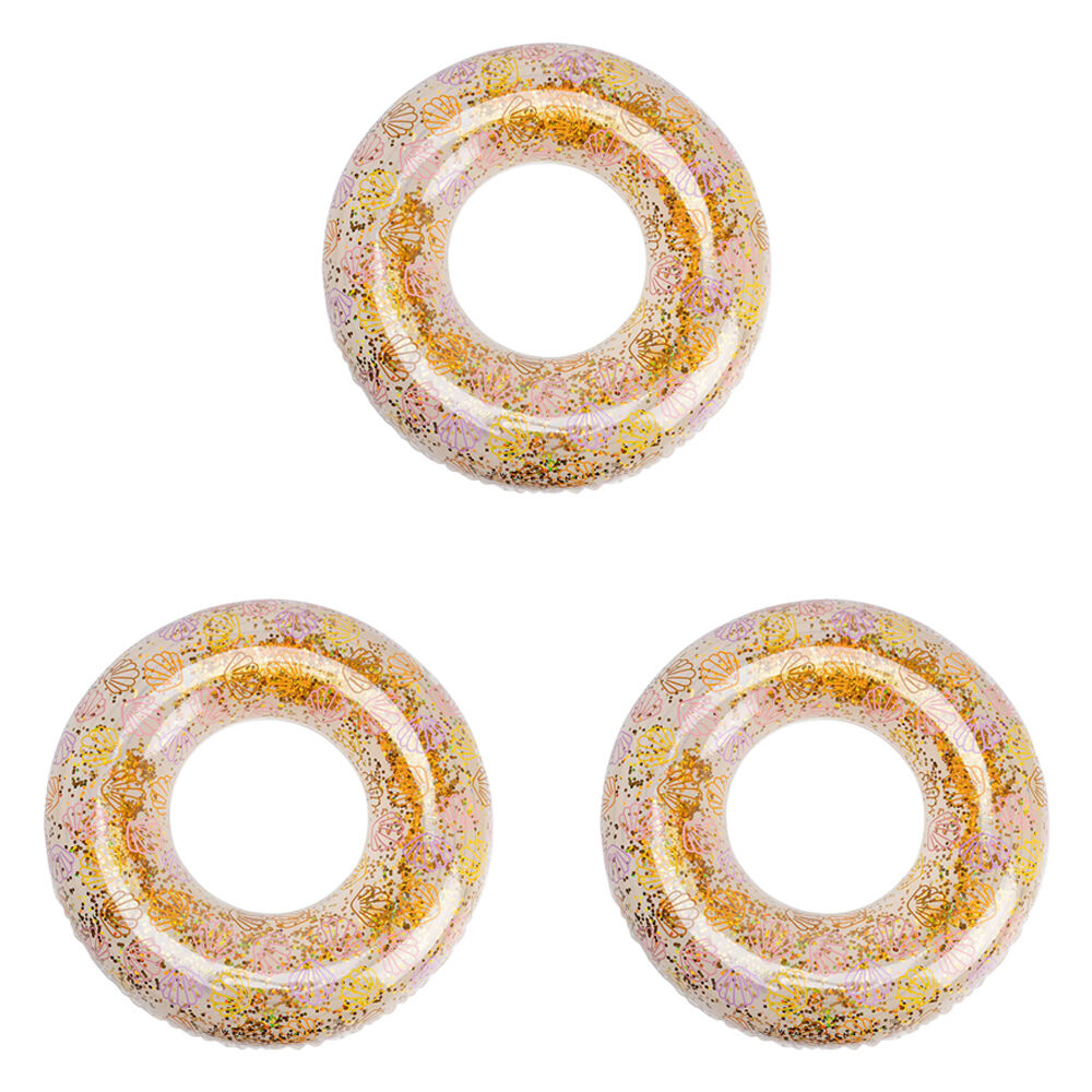 3PK Swim Essentials Kids Inflatable Swimming Ring Pool Floater 90cm Shells