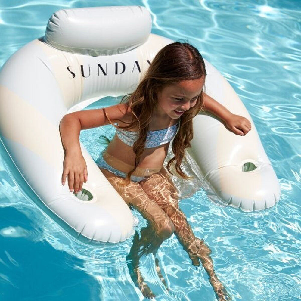 2PK Swim Essentials Inflatable Hammock Swimming Pool Floater The Beach Club 6y+