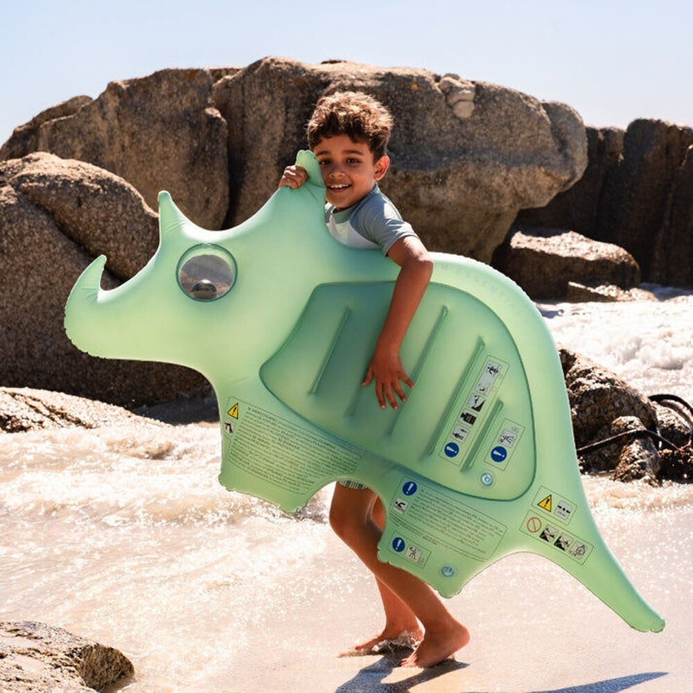 Swim Essentials Kids Inflatable Ride On Pool Float Raft Dinosaur 140cm 6y+