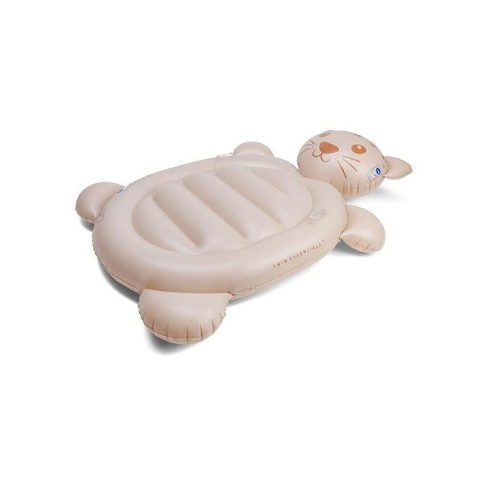 Swim Essentials Inflatable Lie On Beach Pool Floater Bed Brown Leopard 177cm 6y+