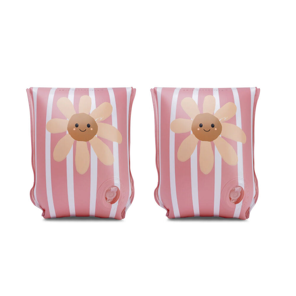 2x 2pc Swim Essentials Kids/Children Inflatable Arm Bands Daisy Flower 2-6y