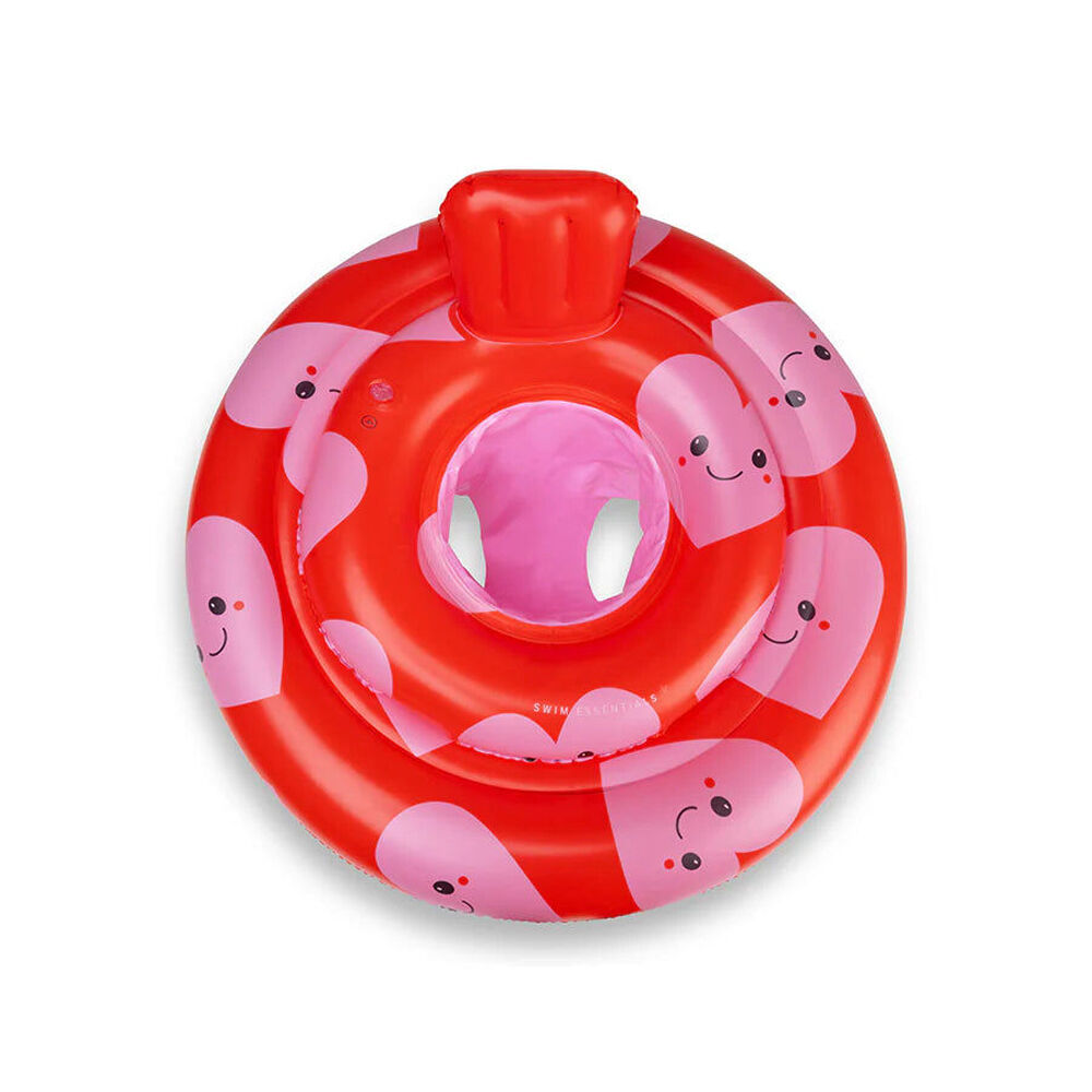 Swim Essentials Baby/Toddler Inflatable Ride On Swimseat Hearts Red 0-1y