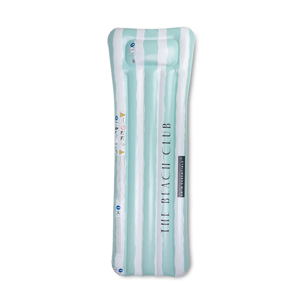 Swim Essentials Inflatable Lie On Beach Pool Floater Bed Resort Stripe 177cm 6y+