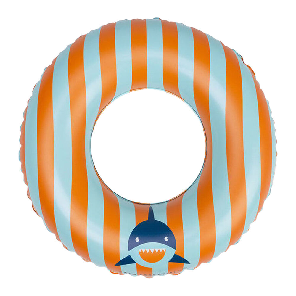 2PK Swim Essentials Kids Inflatable Swimming Ring Pool Floater 55cm Tropic Shark
