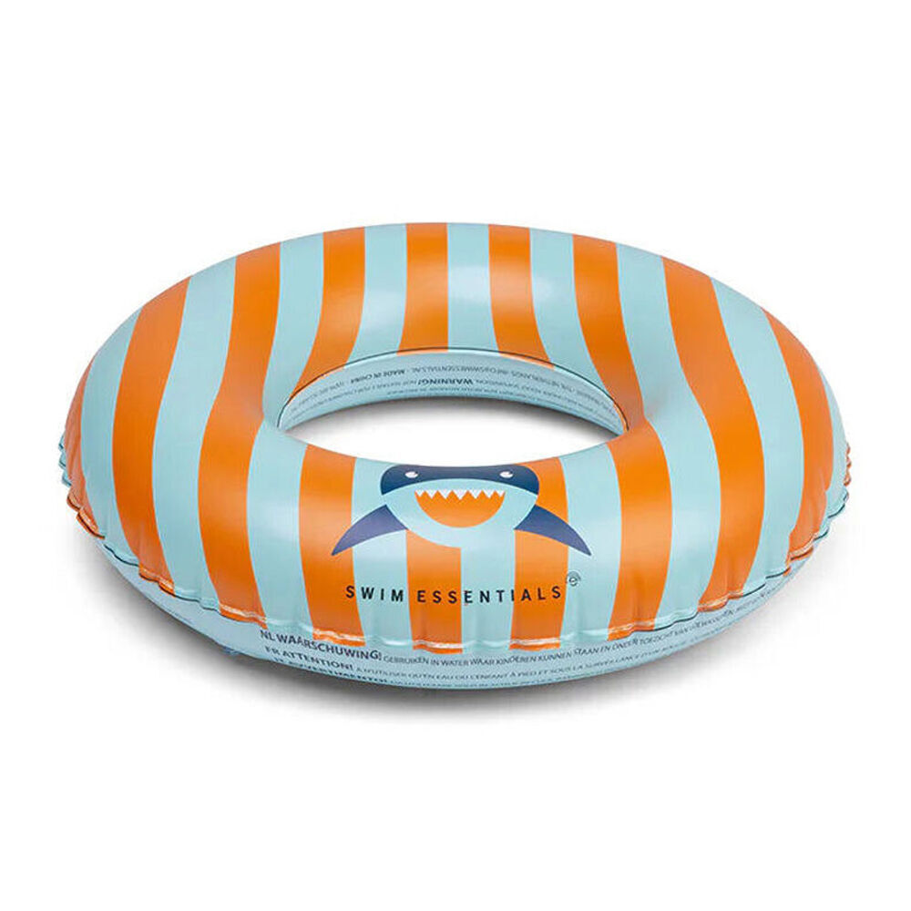 2PK Swim Essentials Kids Inflatable Swimming Ring Pool Floater 55cm Tropic Shark