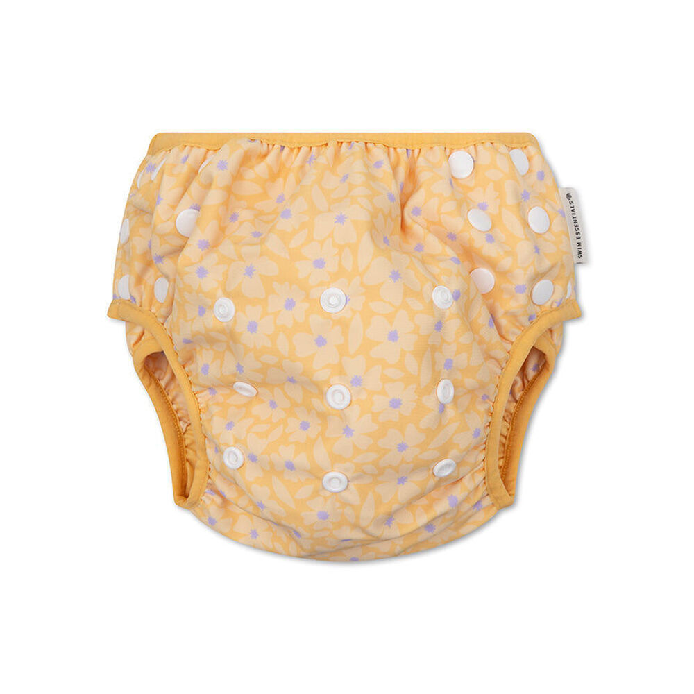 Swim Essentials Washable Swimming Nappy Diaper OSFA Florish Yellow Size 0-3y