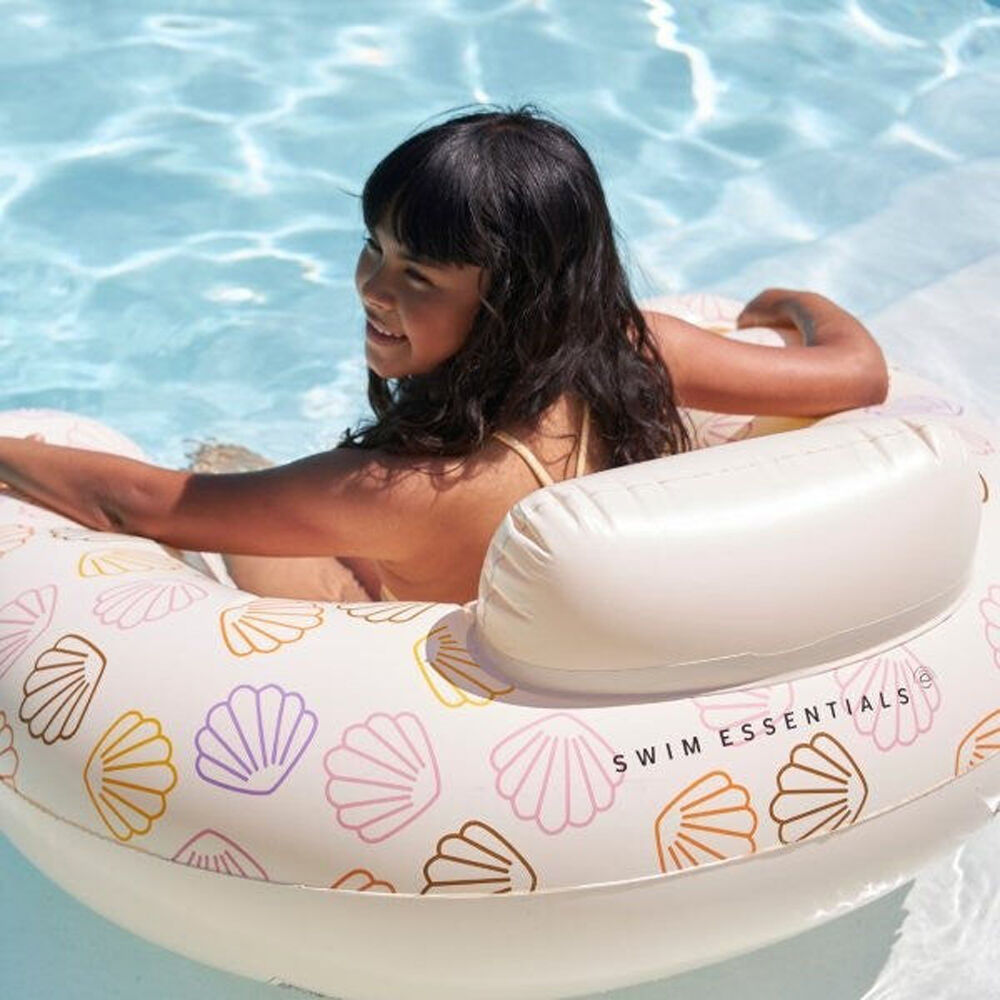 Swim Essentials Inflatable Hammock Swimming Pool Floater Sea Shells 6y+
