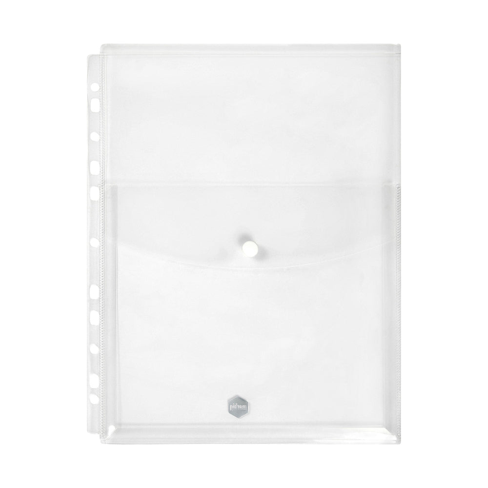 6PK Marbig A4 Binder Wallet Top Open Pocket Sleeve - Clear