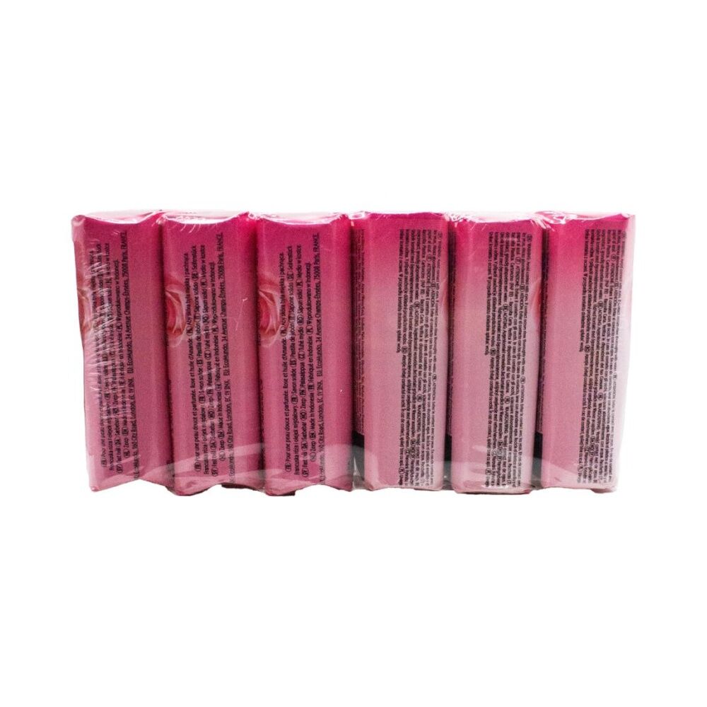 4x 6PK Lux Soft Touch Soap Bar Floral Scent w/French Rose Almond Oil 80g
