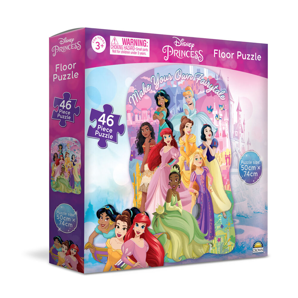 2x 46pc Disney Princess and Stitch Floor Jigsaw Puzzle Kids/Toddler Set 3y+