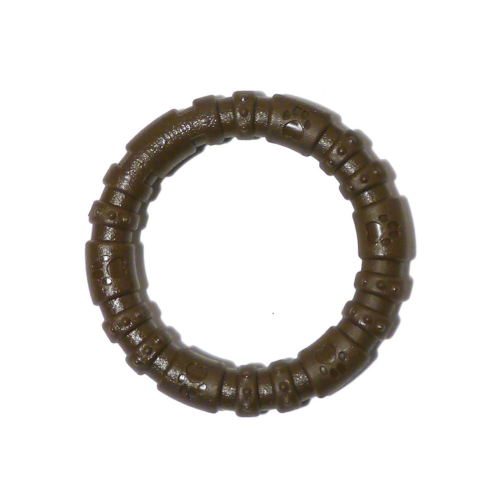 3PK Rosewood Chocolate Round Nylon Pet Dog Chew Play Interactive Fun Play Toy Brown