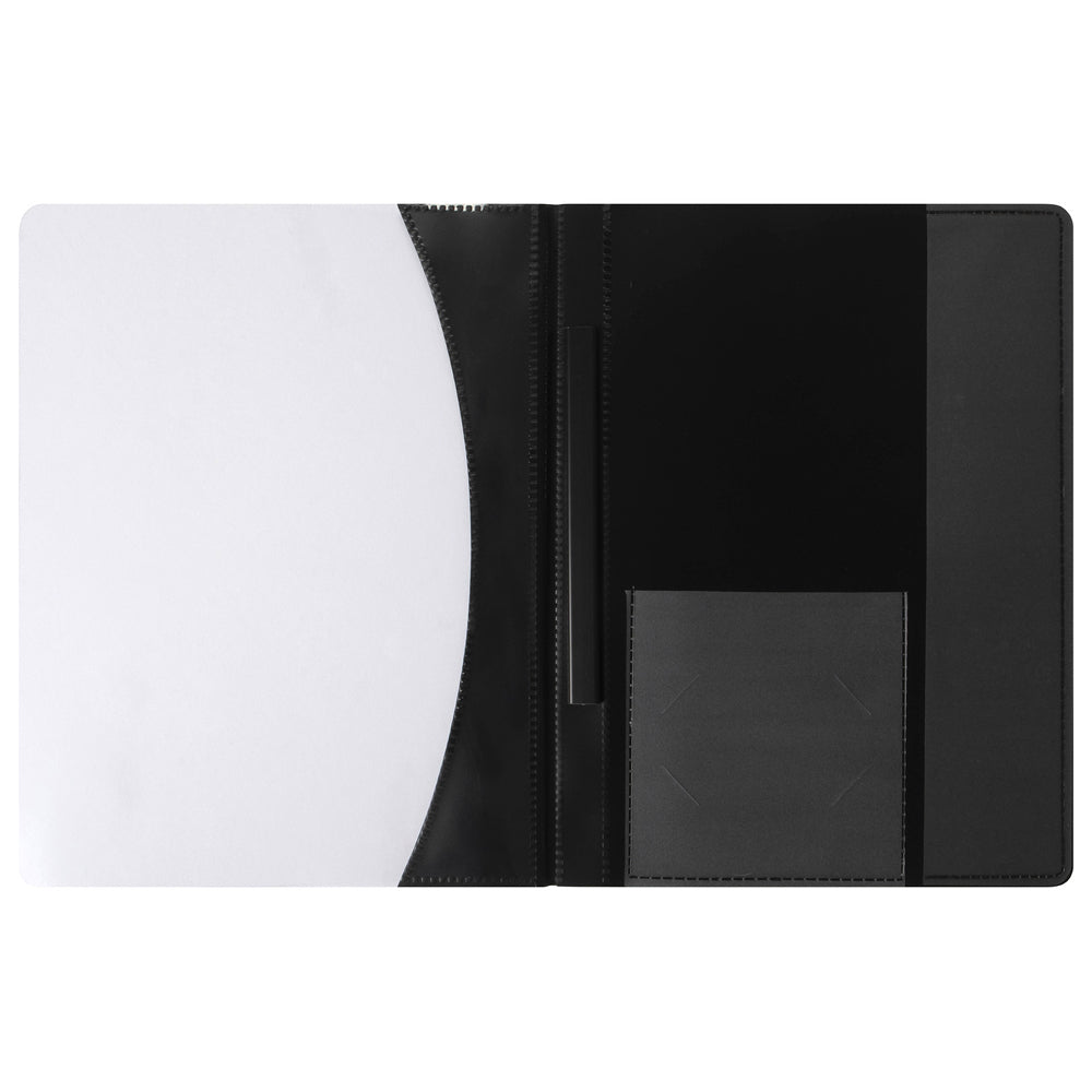 4PK Marbig Premier A4 Flat File Document Display Folder - Black