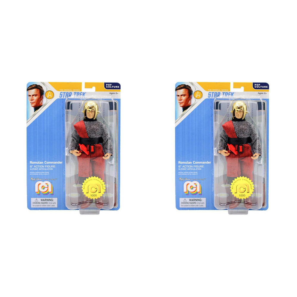 2PK Mego Star Trek Action 8in Figure Toy Assorted 8y+