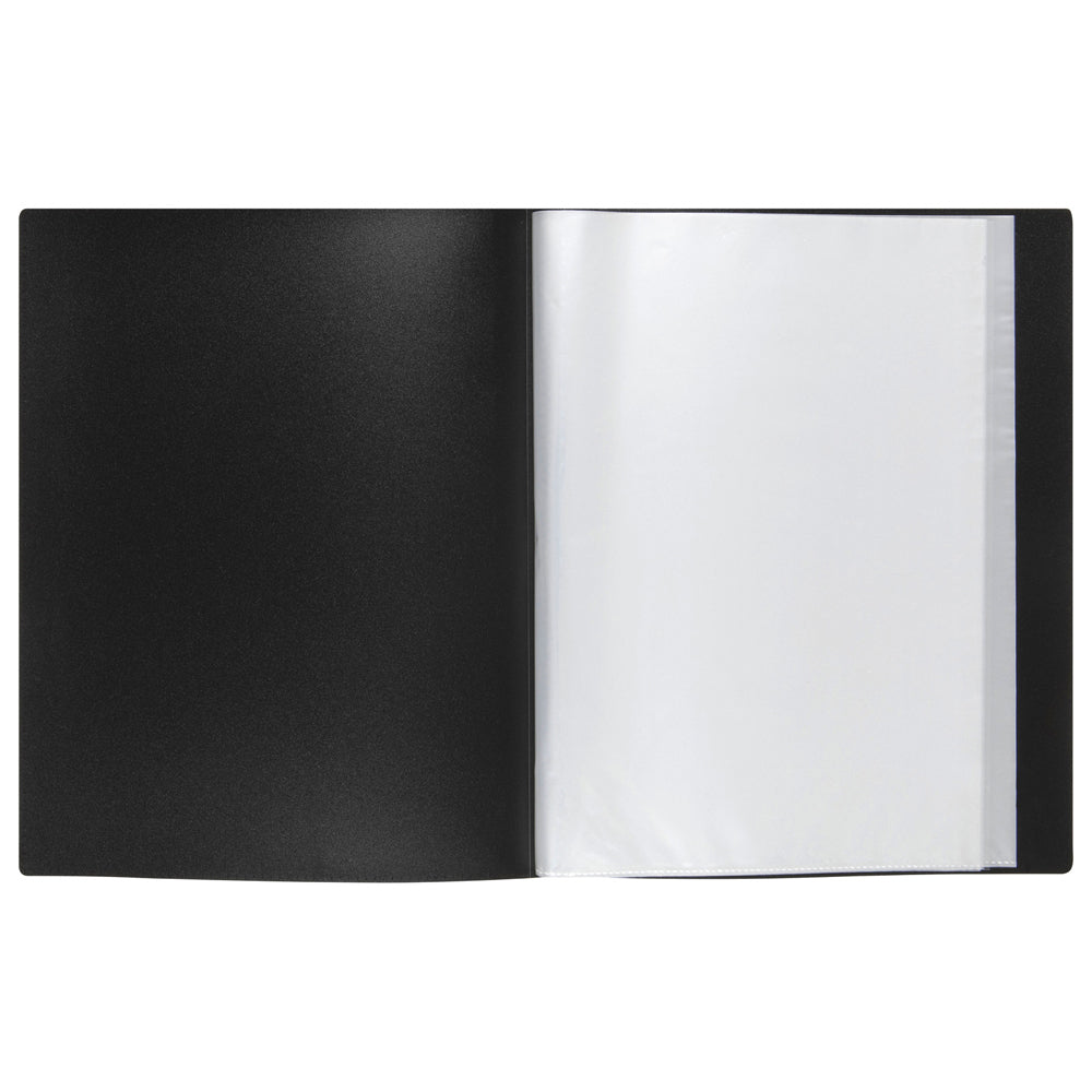 3PK Marbig PP Clearview 24-Page A4 File Display Book - Black