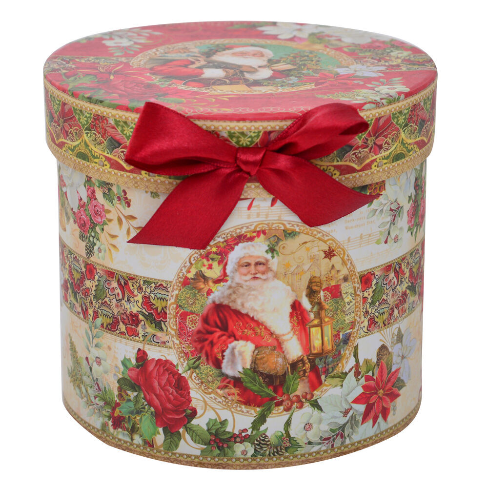 4PK Gibson Gifts Vintage Santa Christmas Theme Bone China Drinking Mug 110x125x125mm