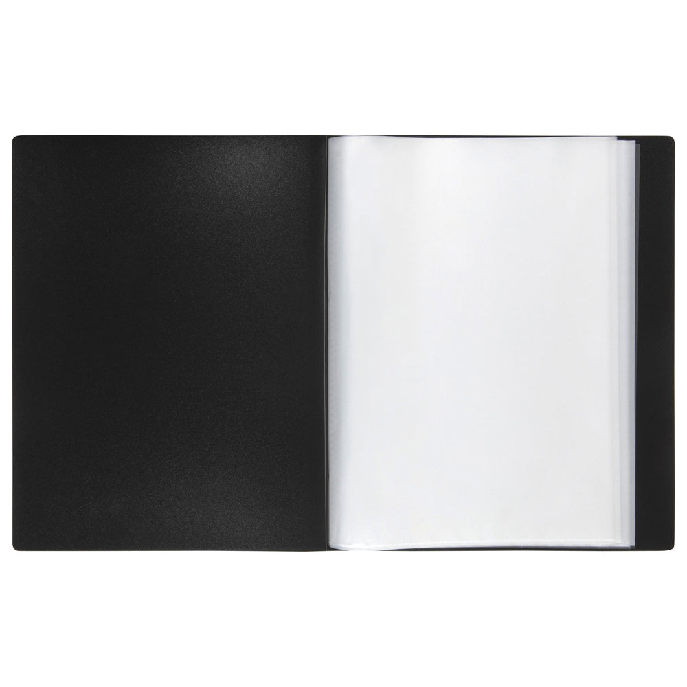 2PK Marbig PP Clearview 36-Page A4 File Display Book - Black
