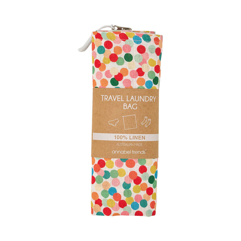 2PK Annabel Trends Linen Laundry Bag 35x50cm - Confetti