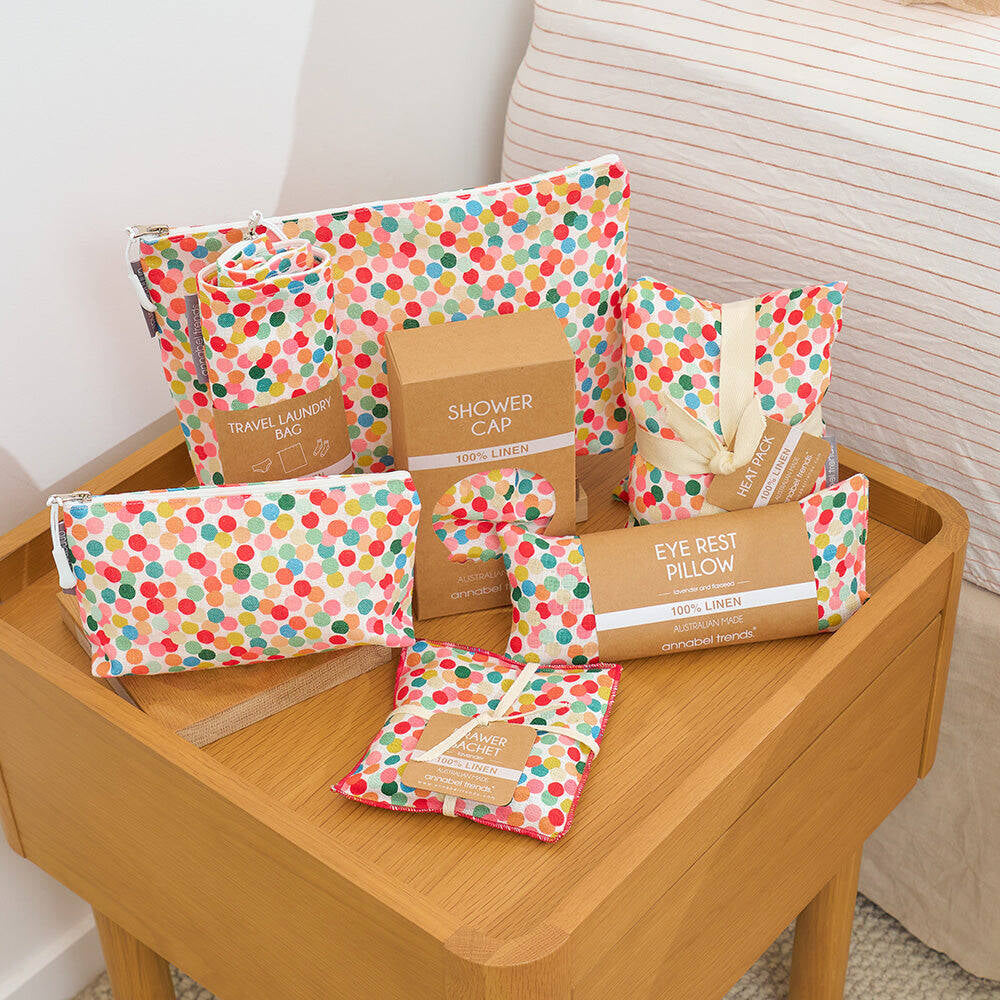 2PK Annabel Trends Linen Laundry Bag 35x50cm - Confetti