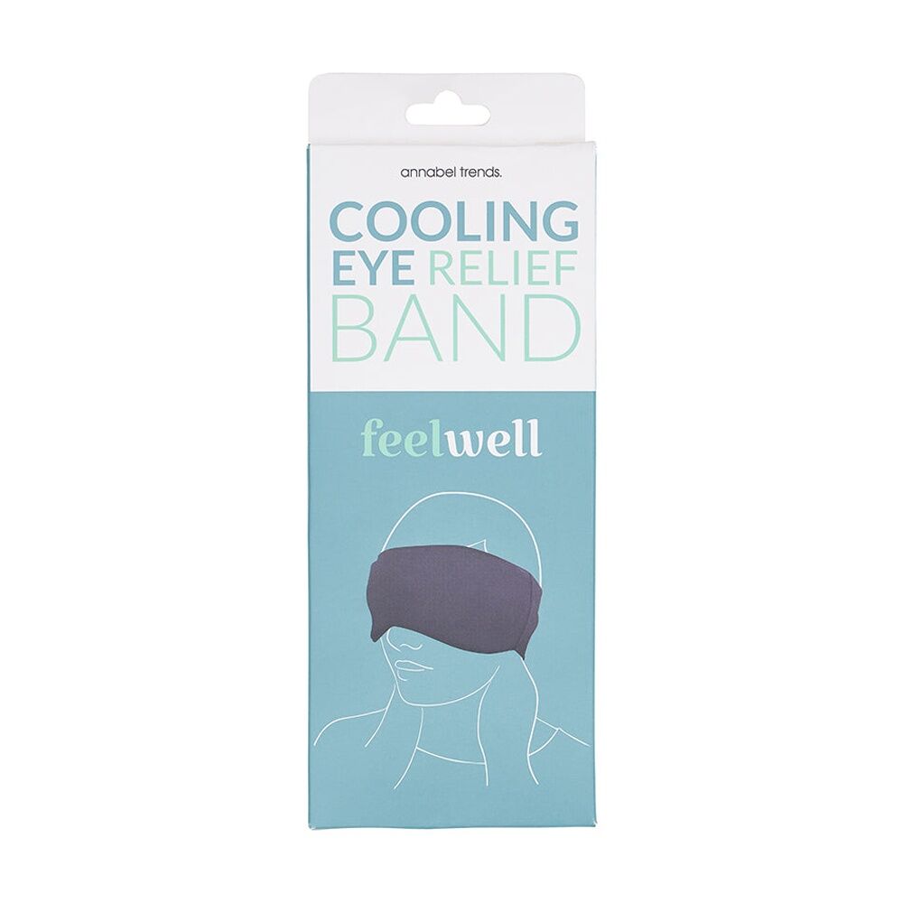 2PK Annabel Trends Feel Well Cooling Relief Eye Band Compression Therapy Black