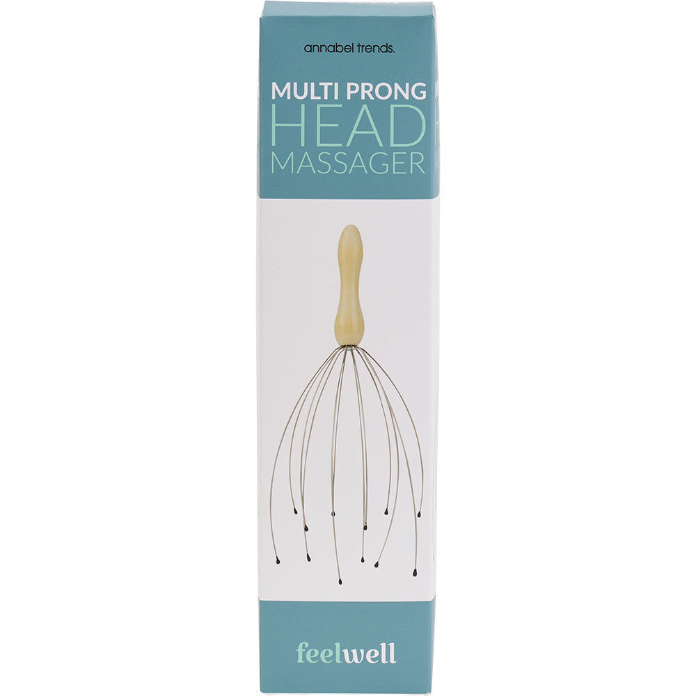 2PK Annabel Trends Feel Well Multi Prong Head Massager 23cm
