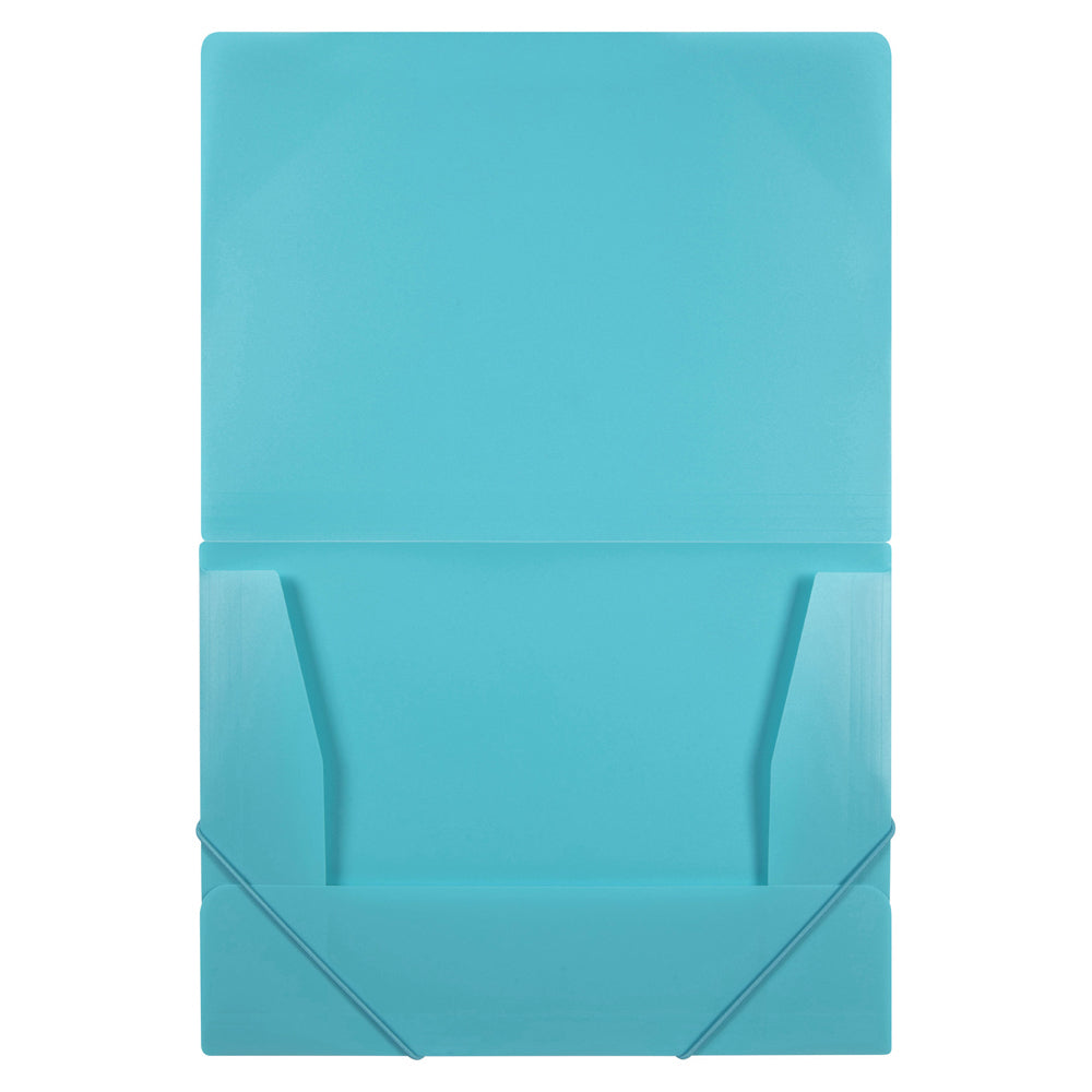 4PK Marbig Document A4 File Organiser w/ Elastic - Marine