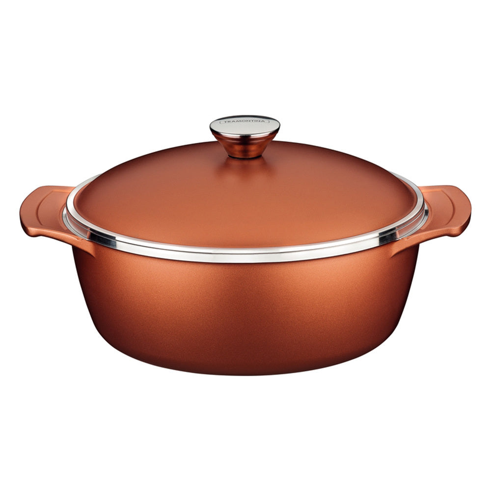Tramontina Lyon Casserole Pan with Lid 30cm - Gold