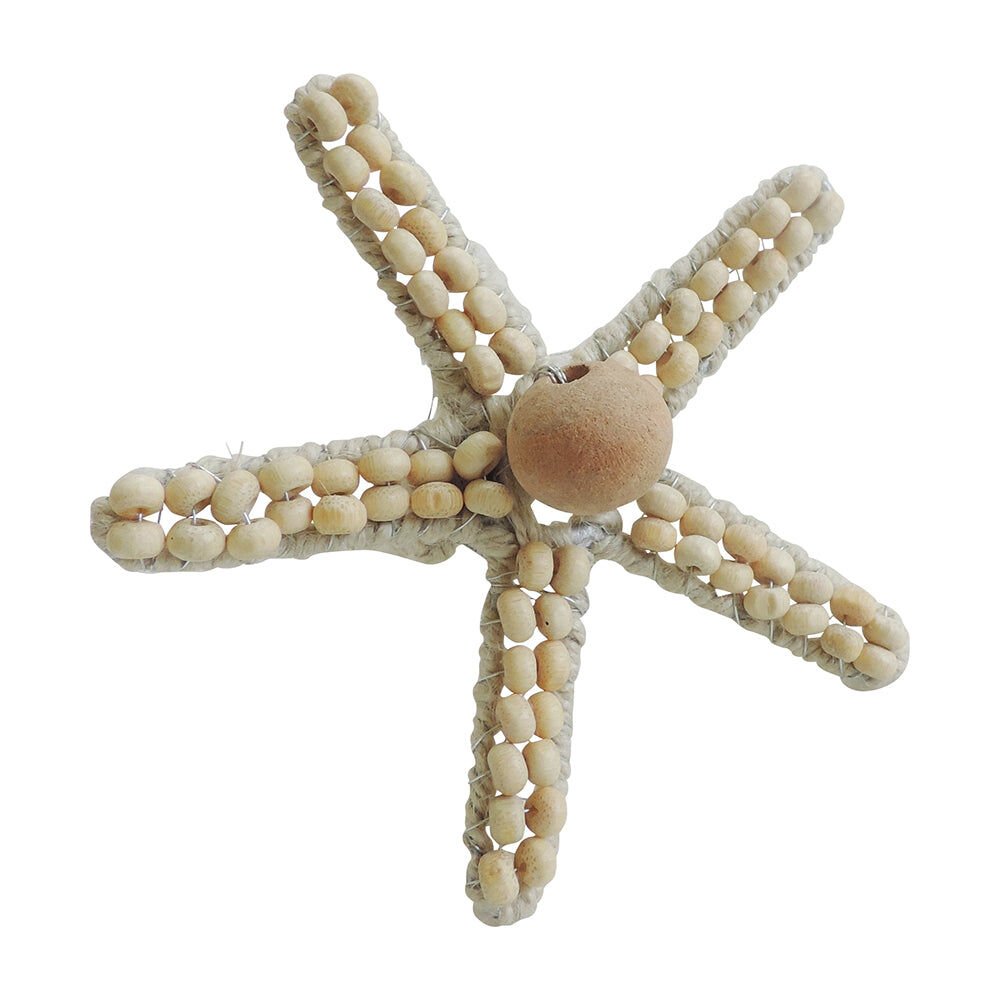 12PK Annabel Trends Napkin Ring Seaside Starfish 12x8cm - White