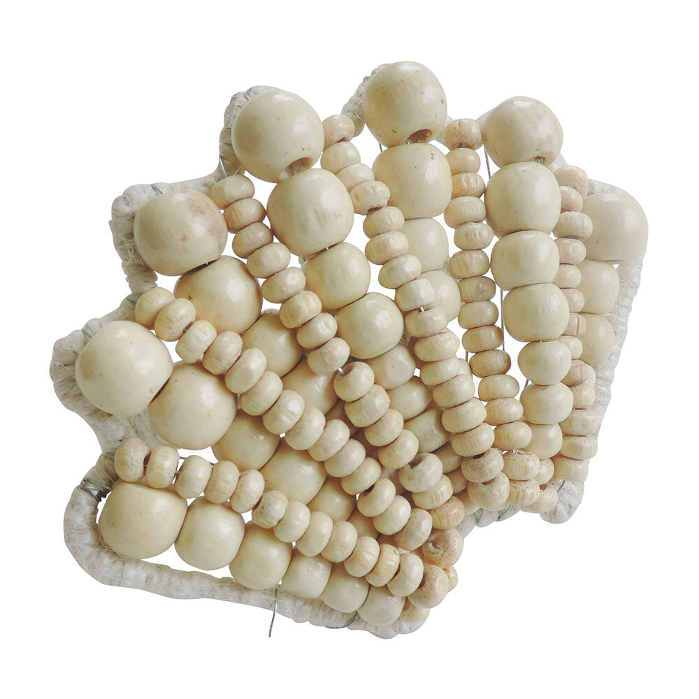 12PK Annabel Trends Napkin Ring Seaside Shell 12x8cm - White