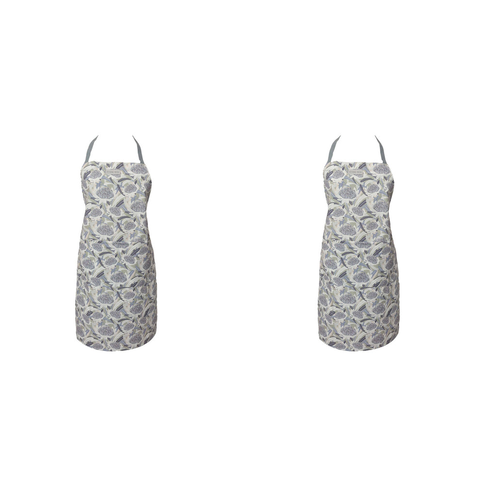 2PK Annabel Trends Cotton Kitchen Apron 60x80cm - Waratah Blue