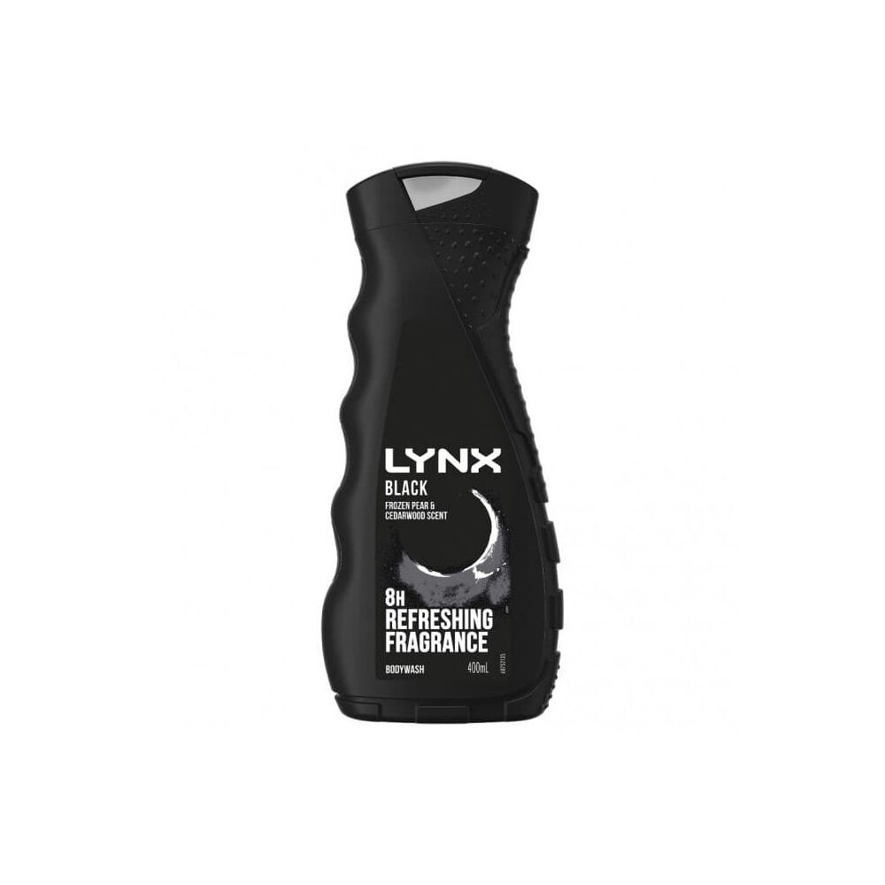 12PK Lynx Black 400ml Shower Gel Just Chill Fragrance Scent Bath Skin Care