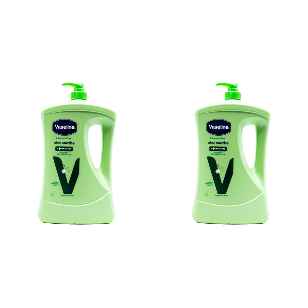 2PK Vaseline Intensive Care Aloe Soothe Body Lotion 1.5L