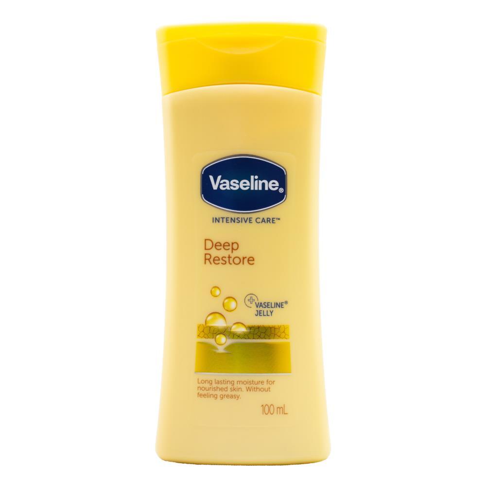 6PK Vaseline 100ml Intensive Care Deep Restore For Dry Skin