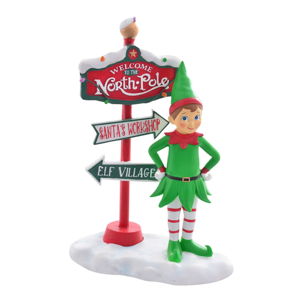 Gibson Gifts Green Elf North Pole Christmas Decoration Figurine 95x190x270mm
