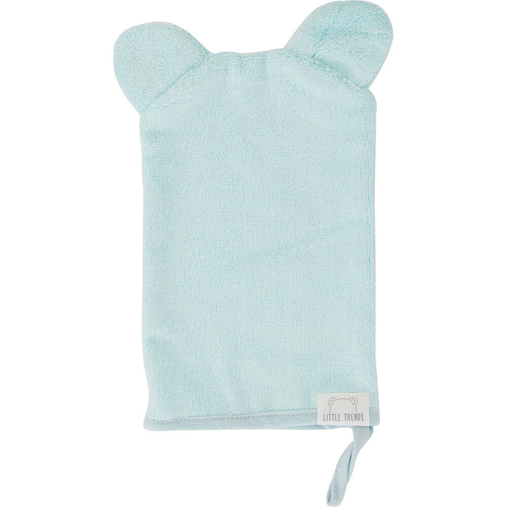 2PK Annabel Trends Little Trends Wash Mitt Bear Ears 22cm Ice Blue