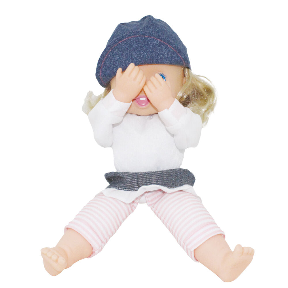 Bambolina 36cm Peekaboo Soft Vinyl Doll Childrens Pretend Play Toy 3y+