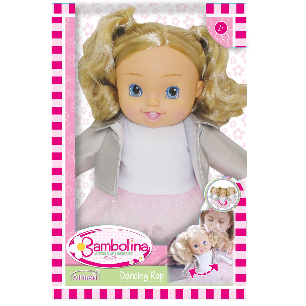 Bambolina 30cm Dancing Doll with Music Childrens Pretend Play Toy 3y+