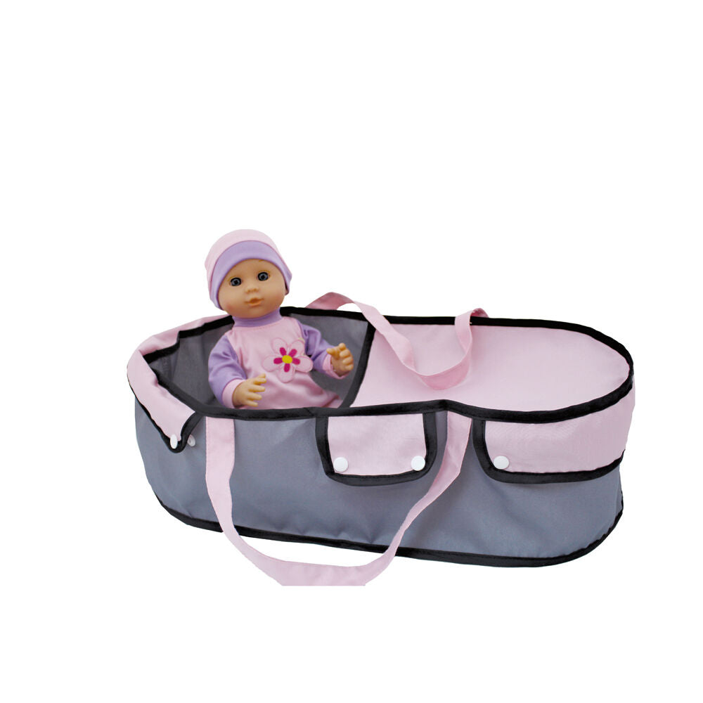 Bambolina Doll & Pram 2 in 1 Set Role-Play Foldable Stroller Childrens Toy