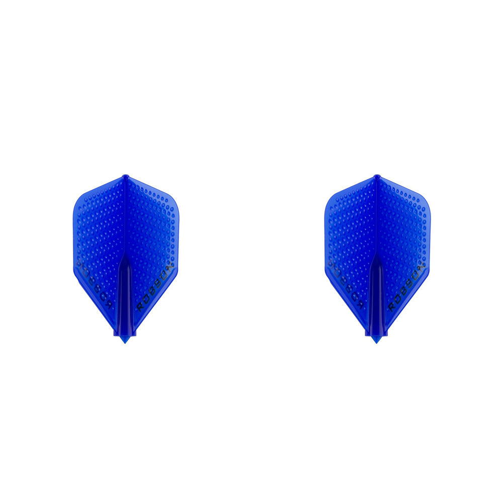 2PK Robson Dimpled Plus Dart Flight Standard Accessory - Blue