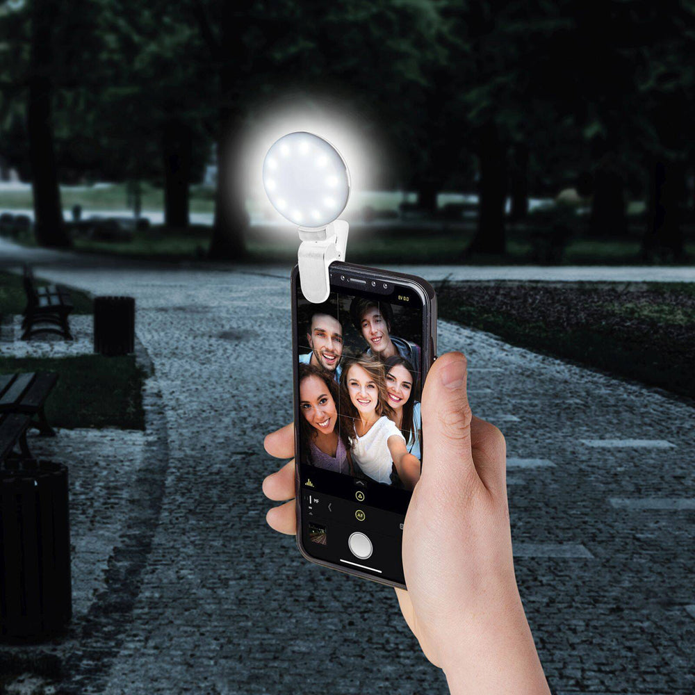 2PK Celly Click Universal Phone Selfie Light w/ 3 Tones White